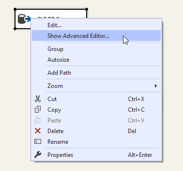 Opening the OLE DB Source advanced editor