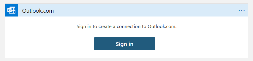 Outlook credential