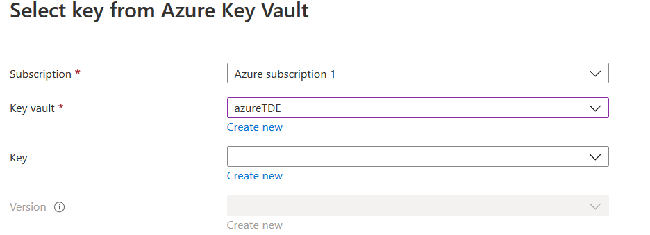 create a new Azure Key Vault (AKV)