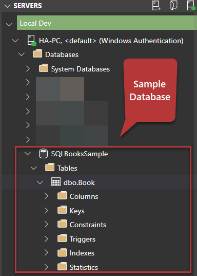 Sample database SQLBooksSample