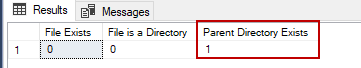 How to verify a directory that exists in a file system with a query