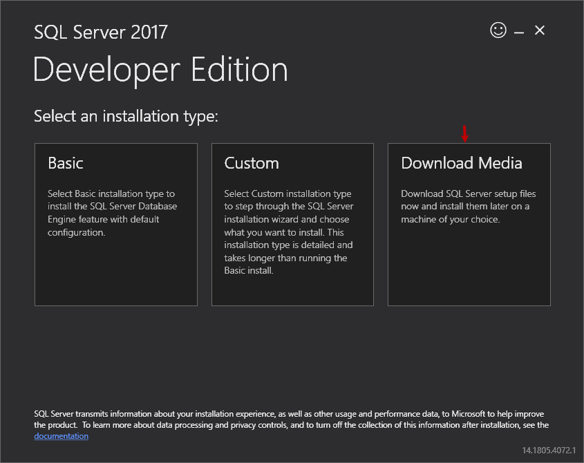 Download SQL Server developer edition iso file