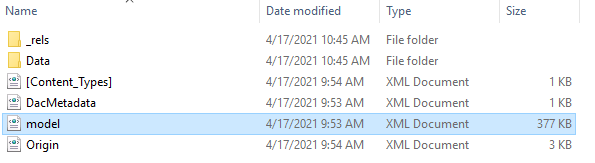 Modèle, fichier xml