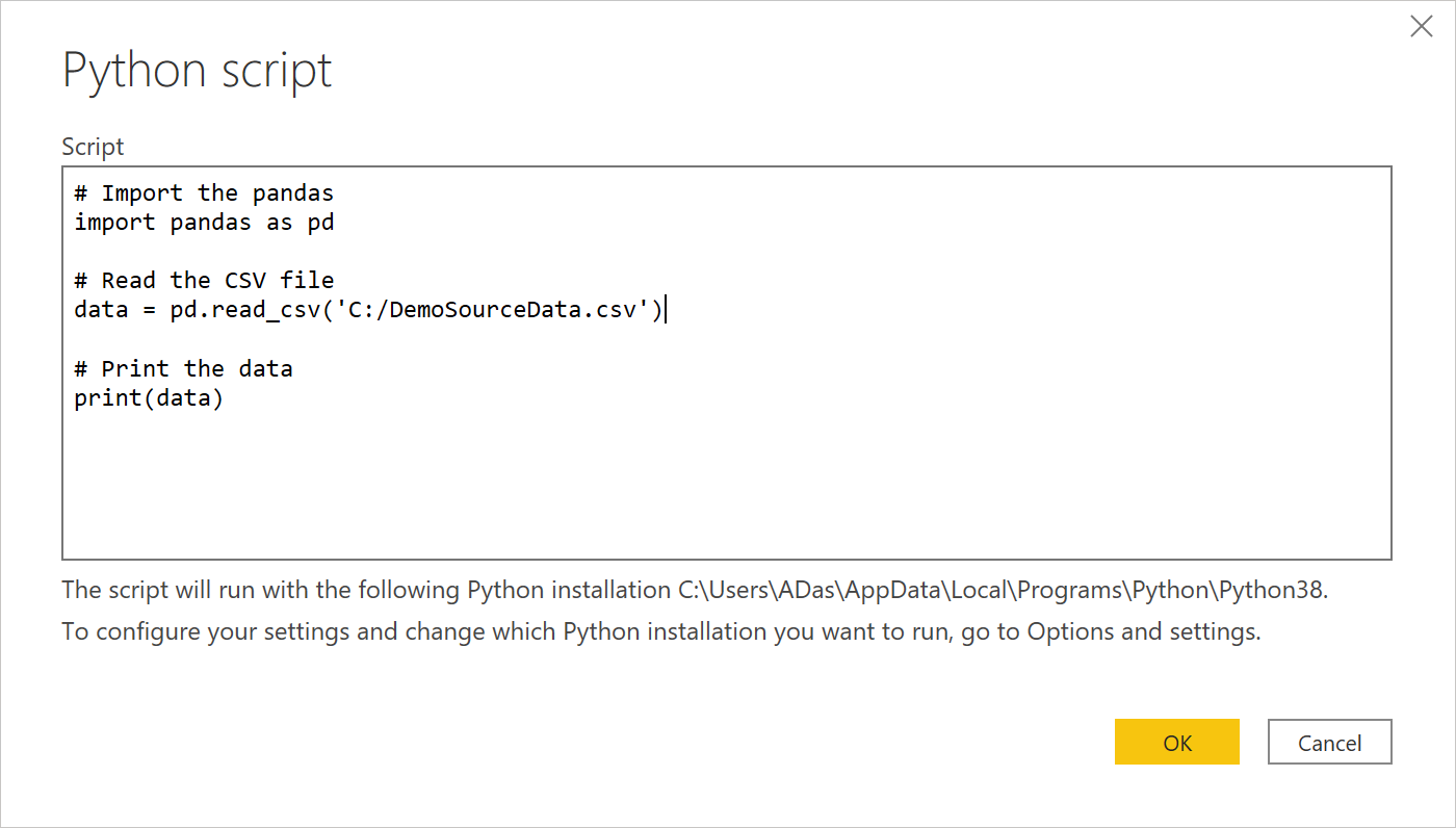 Trabalhando com Python no Power BI - JOBU