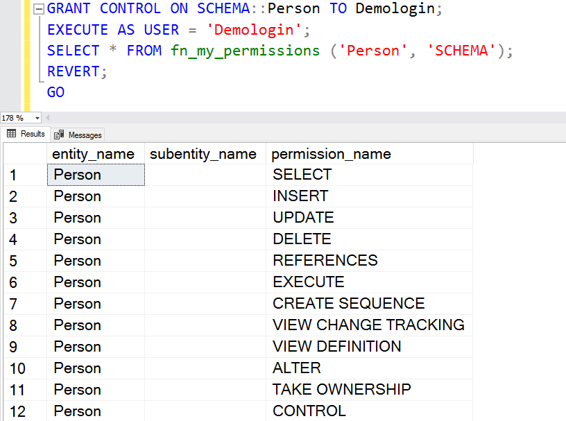 Azure SQL Database security function