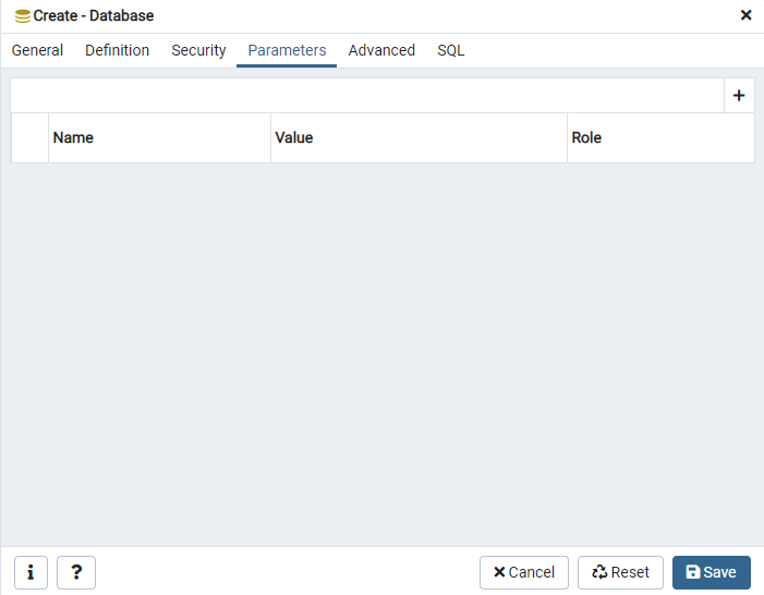 Configure advance parameter