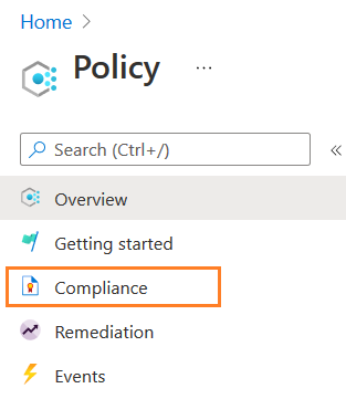 Policy compliance 