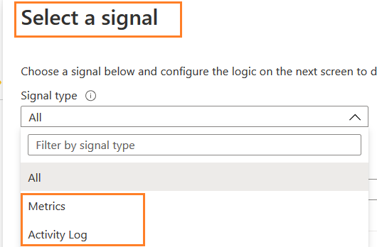 Select a signal