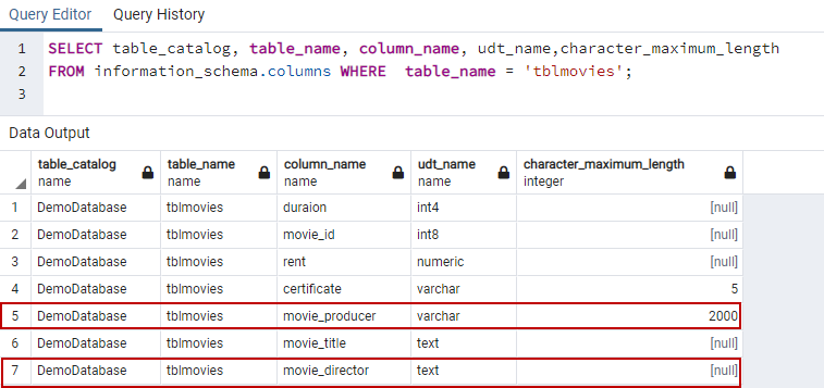 SQL Query to change column type of multiple column in Postgresql