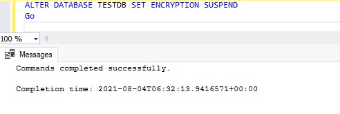 Suspend TDE SCAN during decryption