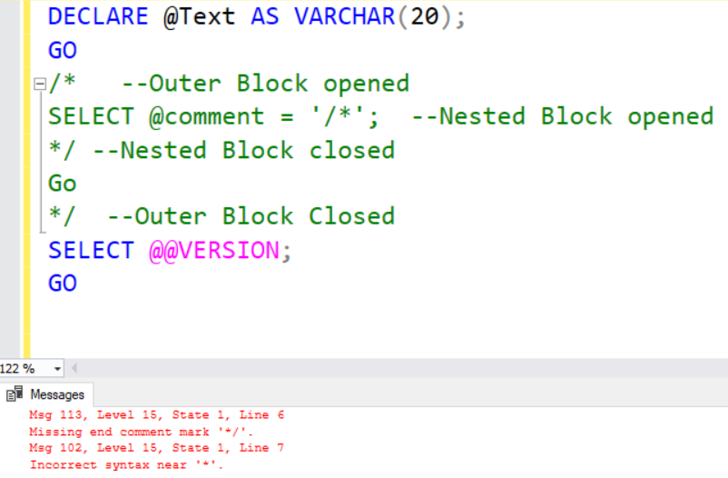 Nested block