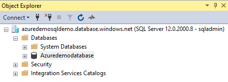 Azure SQL Database instance