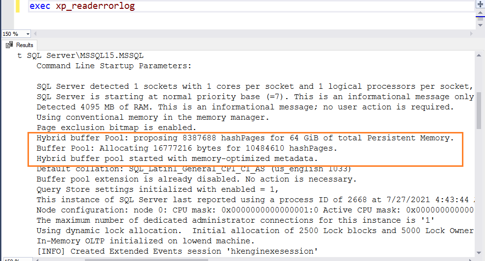 Check SQL Server error logs
