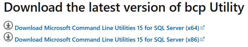 Download latest version of BCP utility