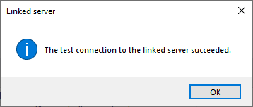 Connection to linked server is successful