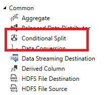 SSIS Conditional Split in the SSIS Tool box.